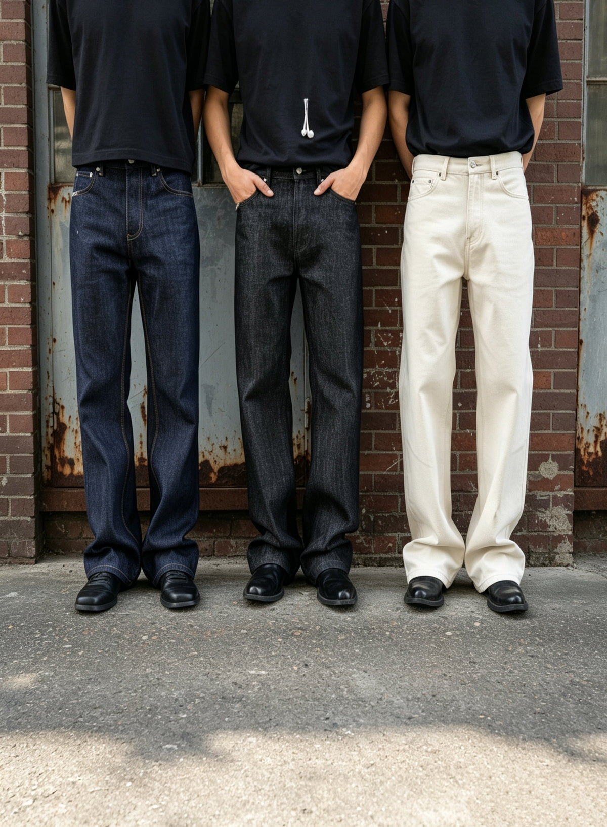 Frofooo Βαριά πλυμένα τζιν για άνδρες – 16oz κλασικό bootcut 100% βαμβάκι denim