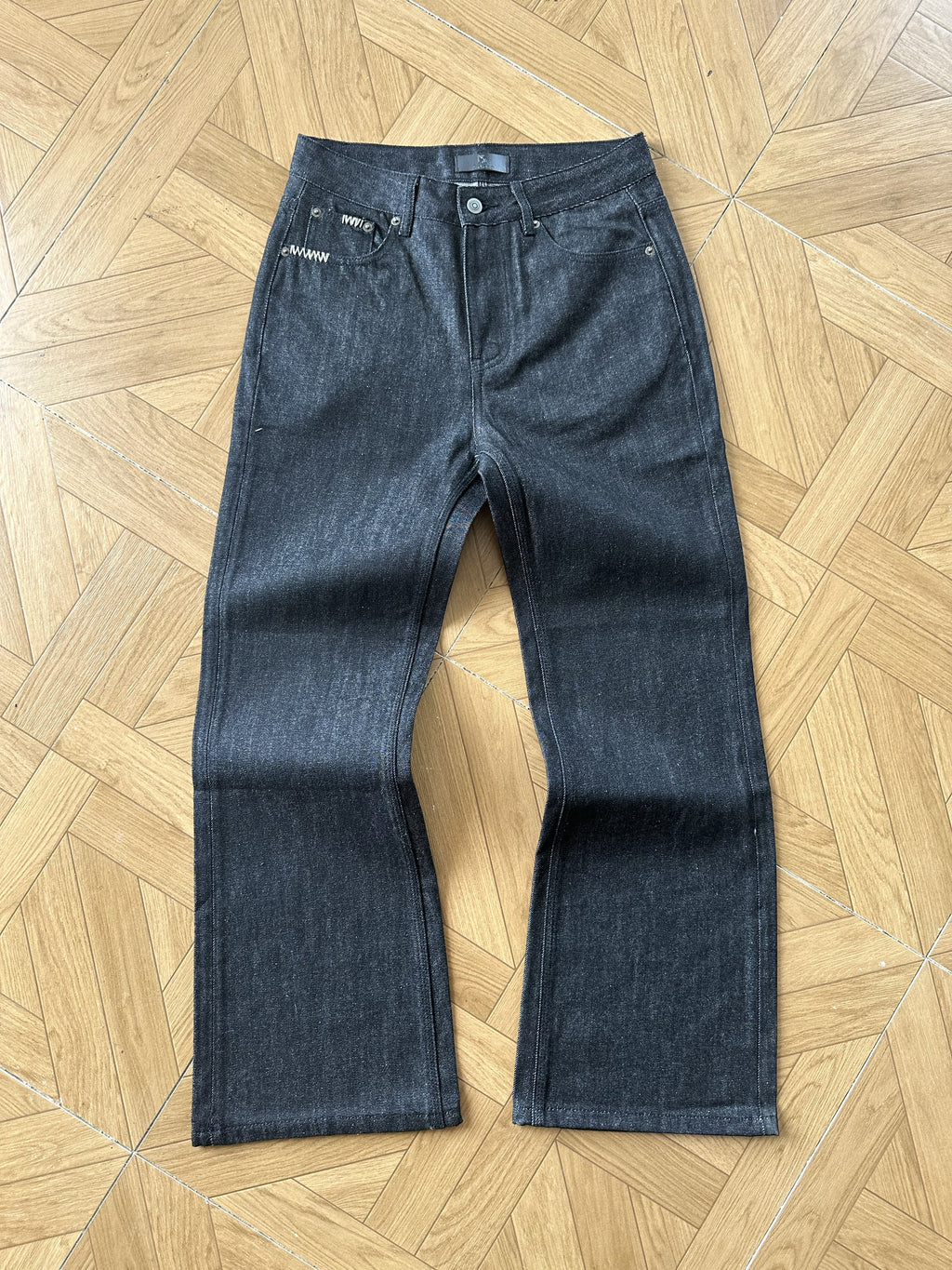 Frofooo Men's Blue Jeans, Flared and Loose Fit, 100% Cotton, Casual and Trendy Everyday Wear