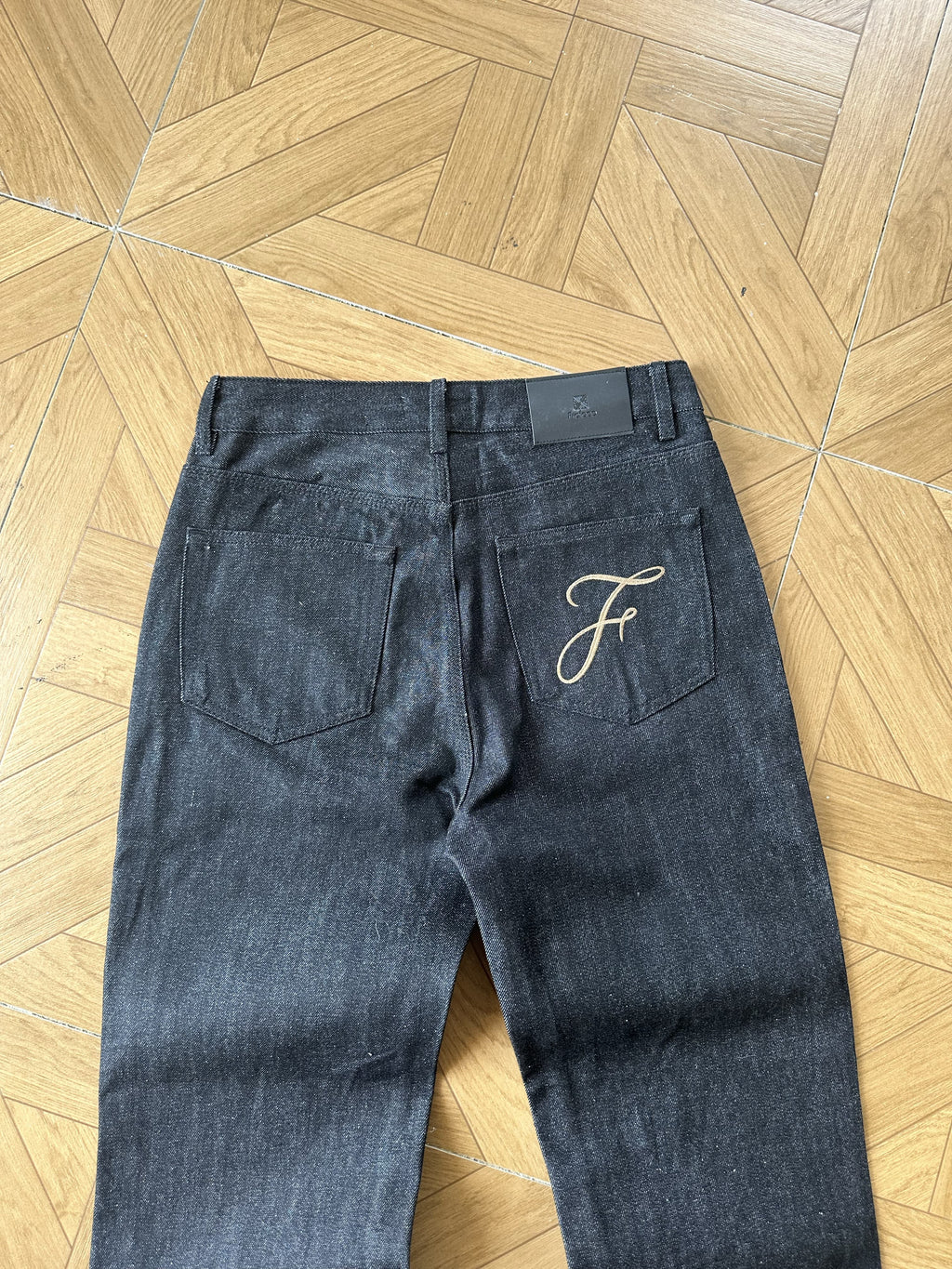 Frofooo Men's Vintage Flared Jeans - 100% Cotton Retro Loose Fit Streetwear Denim