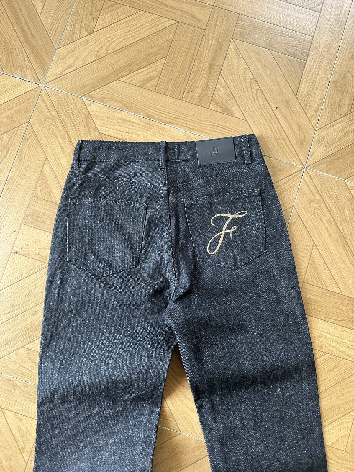 Frofooo Men's Vintage Flared Jeans - 100% Cotton Retro Loose Fit Streetwear Denim