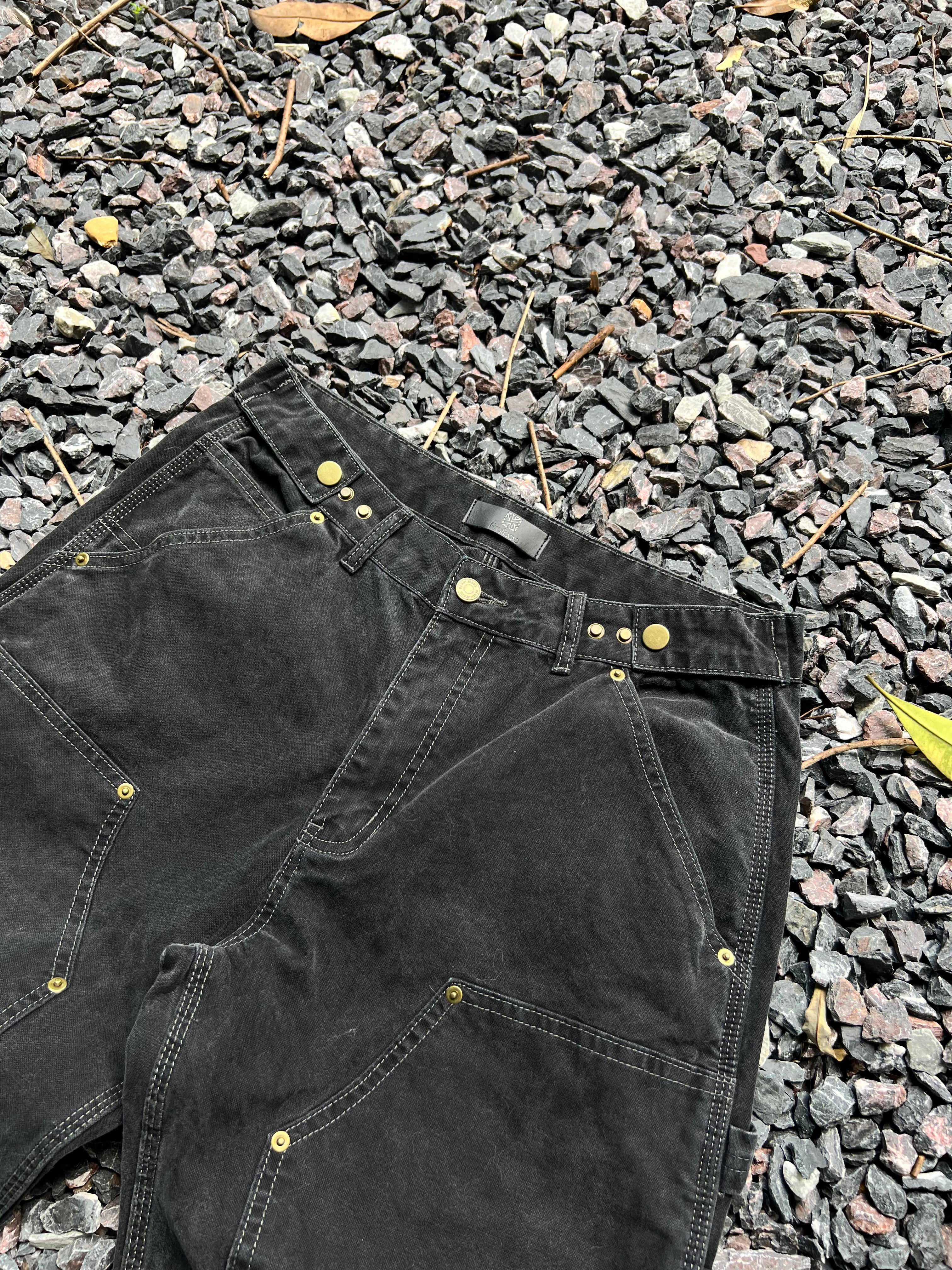 Frofooo Men's Black Knee-Length Jeans, Stylish Pure Cotton Straight Leg, Suitable for Casual Everyday Wear